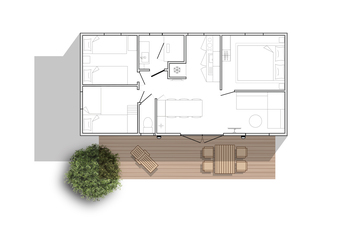 NUEVO 2022 Mobil-home Premium 33m² 3 habitaciones